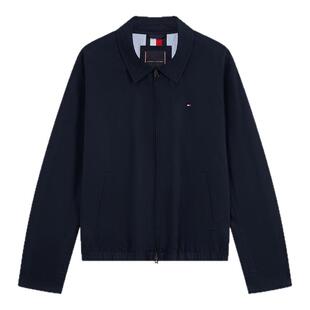 Tommy秋冬男女经典商务休闲通勤拉链翻领行政夹克外套节日礼物