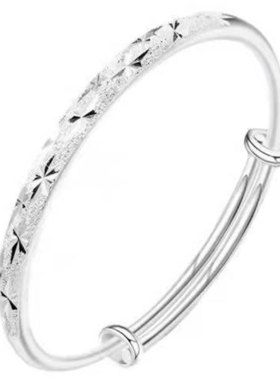 正品999纯银手镯复古女