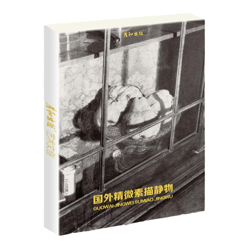 国外精微素描静物临摹卡明信片学习卡高清25张临摹卡大尺寸文创高清画册集艺术手绘插画文艺复古圣诞节日礼物贺卡出类艺术画片集