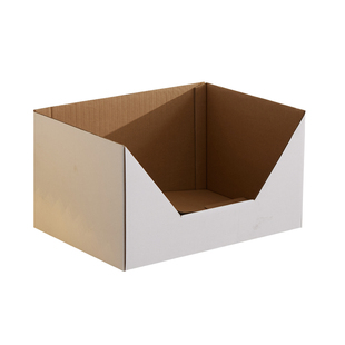 可叠加简约纸质收纳箱玩具文件货架衣物筐零食加厚大号分类整理盒