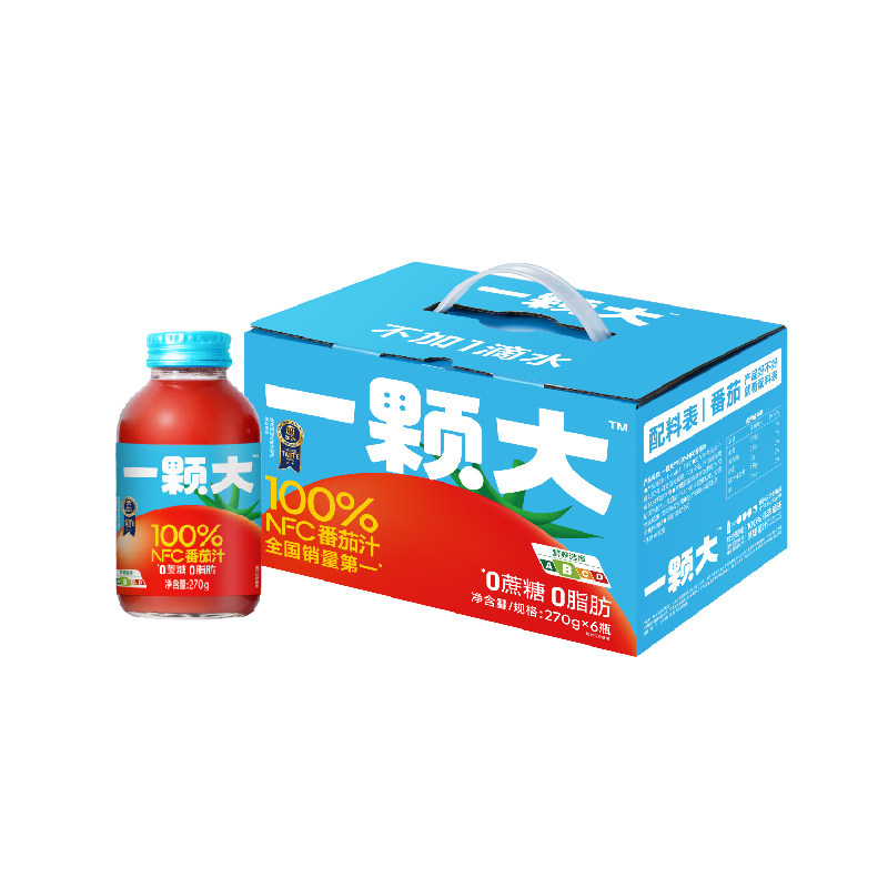 一颗大100%番茄汁非浓缩还原