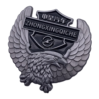 金属徽章纯银纪念胸logo胸针定做