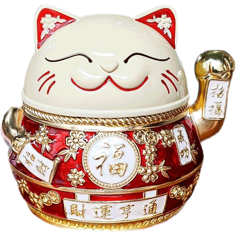 多功能带盖时尚风个性潮流招财猫