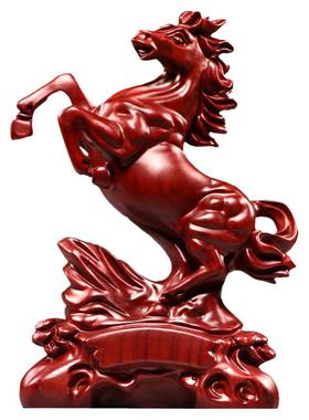 实木马摆件工艺品花梨木头实木质