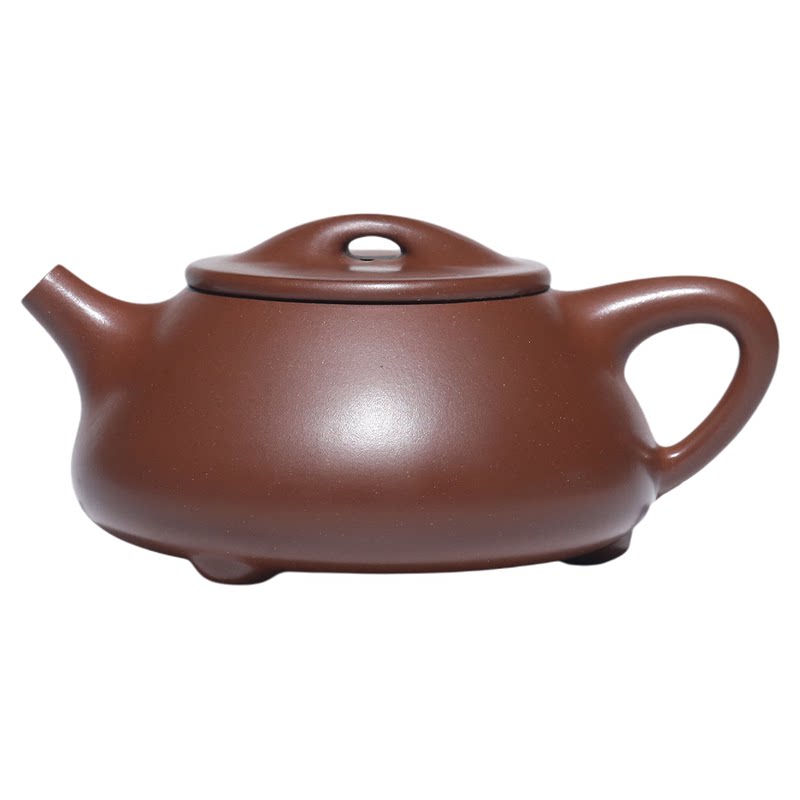 宜兴原矿老紫泥景舟石瓢手工茶壶