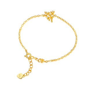 积会RQ 梦见狮子同款联名 官方授权桂花手链礼物女款金色925银