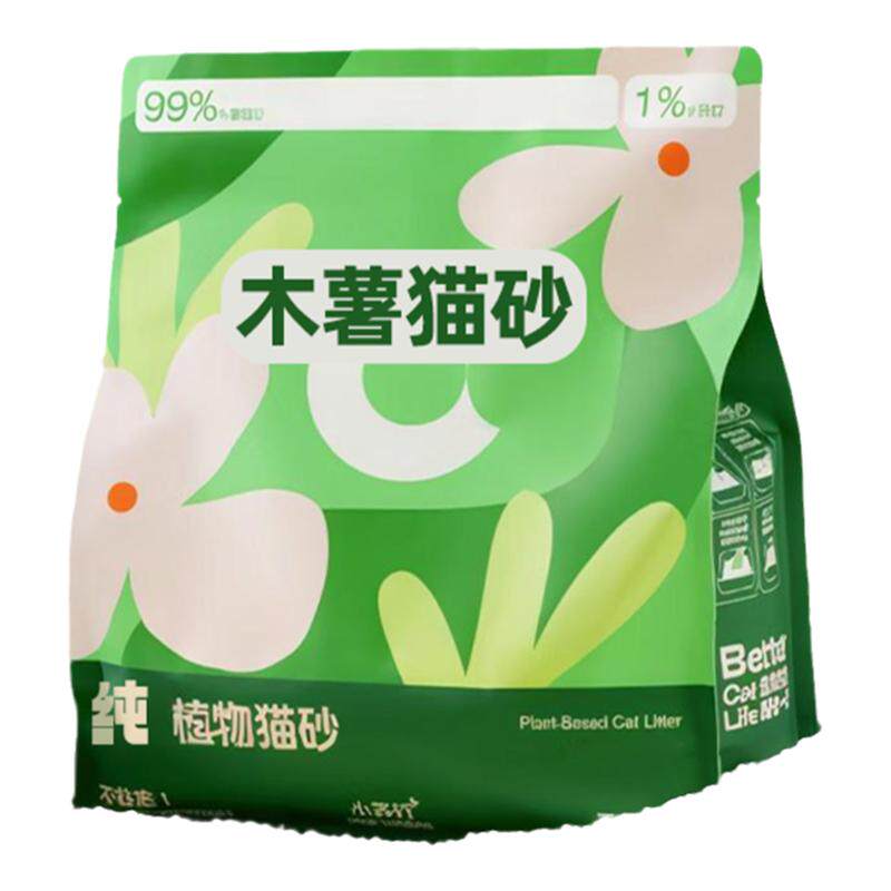 纯木薯猫砂除臭近无尘官方旗舰店正品包邮20公斤许豆腐翠花不沾底