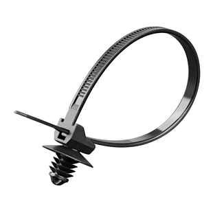 新能源汽车尼龙扎带插销式杉树型塑料螺纹头钣金汽修束线带高强度