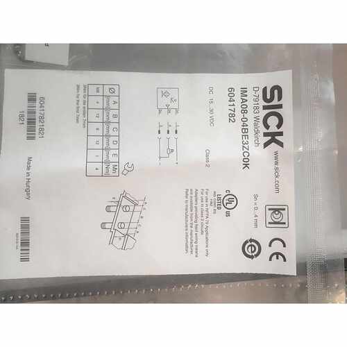 溢价-德国SICK西克IMA0804BE3ZC0K货号604