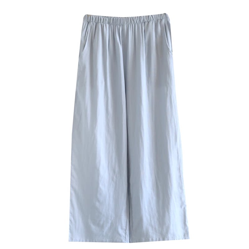 夏季薄款纯棉纱布女家居裤