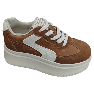 增高真皮复古德训鞋女2025年新款