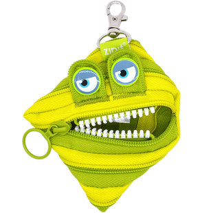 ZIPIT大眼仔怪兽零钱袋卡通拉链包钥匙耳机收纳小挂包创意礼物S