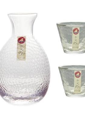 和风四季玻璃品茗耐热目纹酒壶