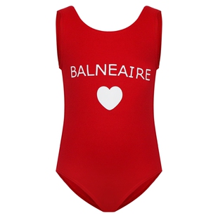 BE范德安儿童泳衣女孩大中童可爱亲子海滩运动女童温泉连体泳装