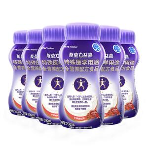 能荃力益嘉特殊医学用途全营养配方食品红枣枸杞味200mlx6瓶术后
