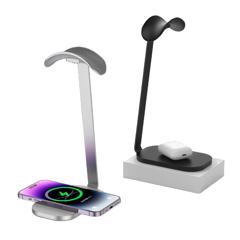 新品无线充电器头戴式耳机支架耳麦收纳挂架通用桌面airpods max