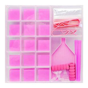 新款DIY钻石画胶泥 硅胶点钻泥彩色盒装多功能弯头点钻笔工具套装