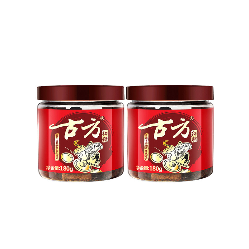 古方红糖甘蔗熬制老红糖块