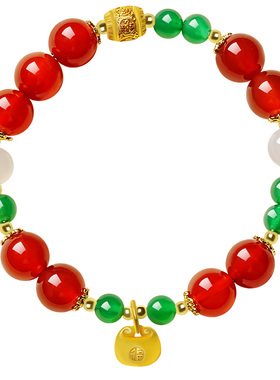 宫里上新天然红玛瑙手串