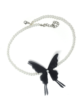 小众设计感锁骨链仿珍珠女