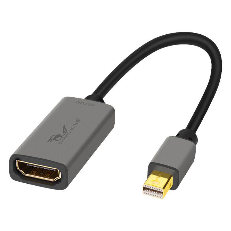 山雀 Mini DP转HDMI/DVI/VGA转换器线 笔记本电脑显卡接显示器 迷你DP雷电公转母接口转接头 高清视频连
