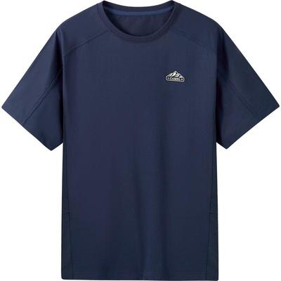 骆驼男装速干短袖t恤男夏季2025新款情侣运动圆领半袖体恤上衣