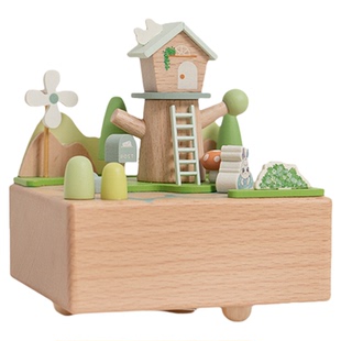 创意音乐盒发条八音盒高级感恋爱周年纪念礼物送男女朋友情侣礼品