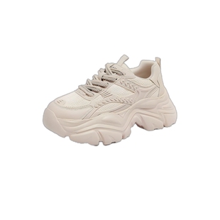 骆驼老爹鞋女鞋2026春季新款运动鞋女款复古百搭厚底增高休闲鞋子