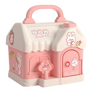 2026网红存钱罐只进不出男孩储蓄女孩子钥匙小房子六一儿童节礼物