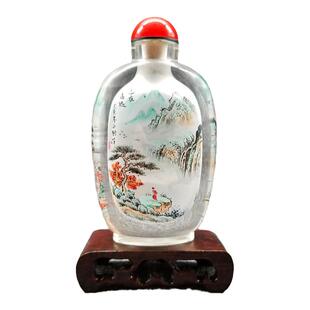 内瓶画水晶工艺品 创意内画 鼻烟壶特色纯手工绘制 衡水特产