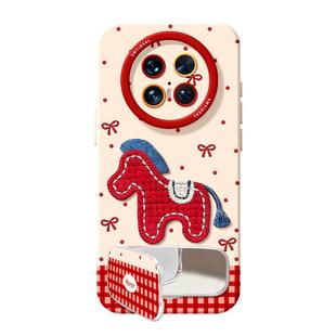 适用华为mate80pro手机壳女款mate70保护套硅胶40epro全包防摔60por软壳RS高级m50新年meta刺绣pro+新款马年