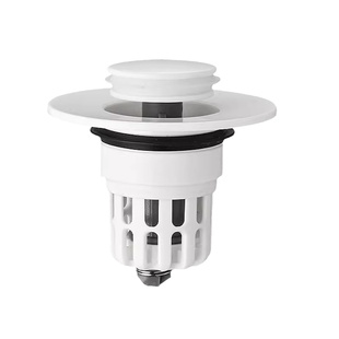 面盆按压过滤芯洗手盆漏水塞子面盆下水器按压式防臭防堵弹跳地漏