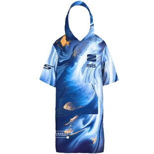 AquaPlay冬季情侣装潜水斗篷防风冲浪浴巾冬训游泳浴袍度假外套