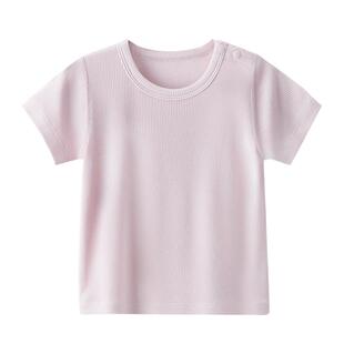 俏萌兔婴儿短袖上衣薄夏季宝宝t恤莫代尔夏天婴幼儿衣服男夏装女