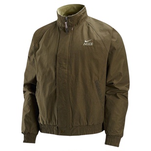 Nike耐克 Club FW25 限定款 宽松立领夹克 男款 暗褐IQ3705-212