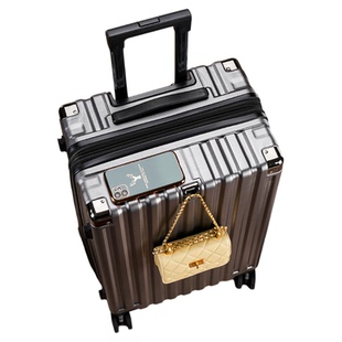 可扩展大容量行李箱女拉杆登机旅行密码箱双层防爆拉链万向轮皮箱