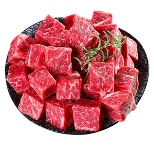 谷饲雪花牛肉粒烧烤肉食材