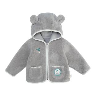 whitewheat男童2025冬季新款上衣宝宝衣服女孩冬装蓄热羊羔绒外套