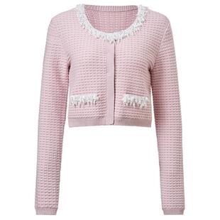 【商场同款】MAXRIENY肌理感外套女华夫格华丽立体花设计