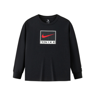Nike 3brand童装儿童长袖T恤男女童内搭2026新款拜年服N32612177