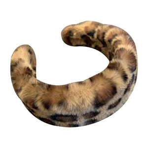 东大门气质复古豹纹发箍网红毛绒宽边压发外出仿皮草头箍头饰韩国