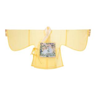 卿子赋女童汉服明制皎兔交领短衫中国风马面裙织金补服新中式夏款