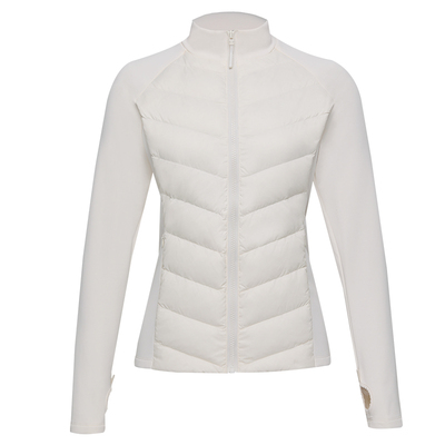 鹅绒内胆外穿运动羽绒服立领短款