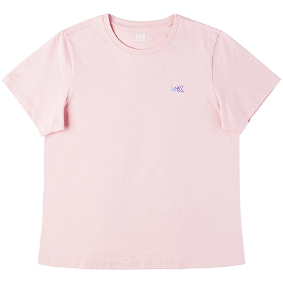 Lee26春夏新品标准版圆领渐变Logo印花女短袖T恤休闲LWT0121924LE