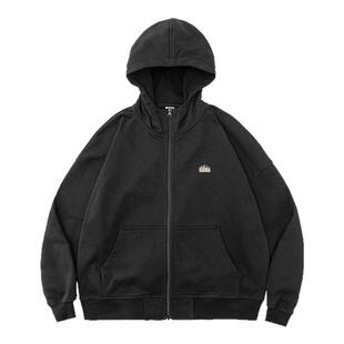 BENPANDA熊猫本 开衫连帽卫衣男春秋外套长袖刺绣450g连帽衫百搭