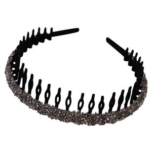 高级感丝绒水钻发箍女2024新款碎发整理神器洗脸压发发捆防滑头箍