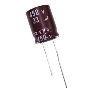 450v33uf尼吉康18*20铝电解电容器KMQ滤波直流小型高频低阻长寿命