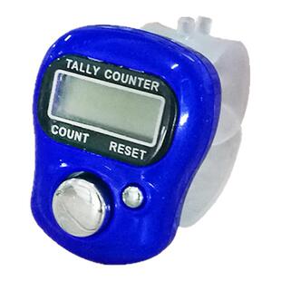 指环按压计数器五位液晶电子显示计时器手指食指计数器记数器戒指