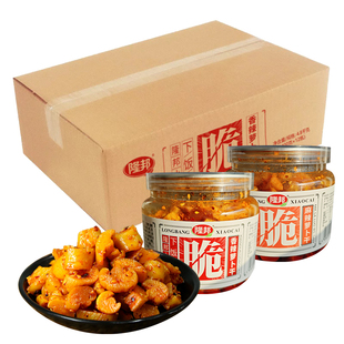 隆邦麻辣香脆萝卜干整箱12瓶零售批发餐厅饭店酱腌菜下饭菜咸菜