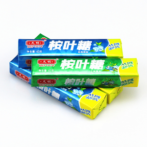 上海天明桉叶糖43g老式润喉糖果